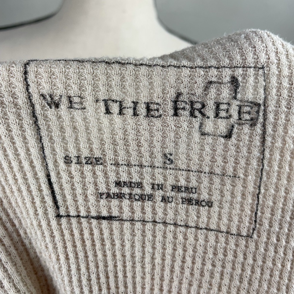 Free People Cream Henna Tattoo Boho Swing Thermal - Picture 9 of 12